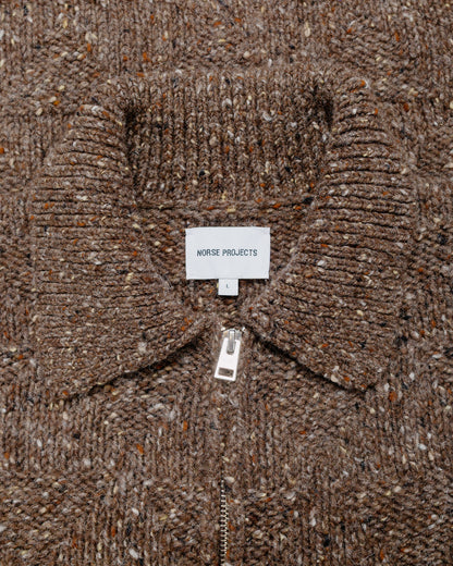 lost & found Norse Projects Norse Projects Erik Donegal Diamond Jacket Seal Brown