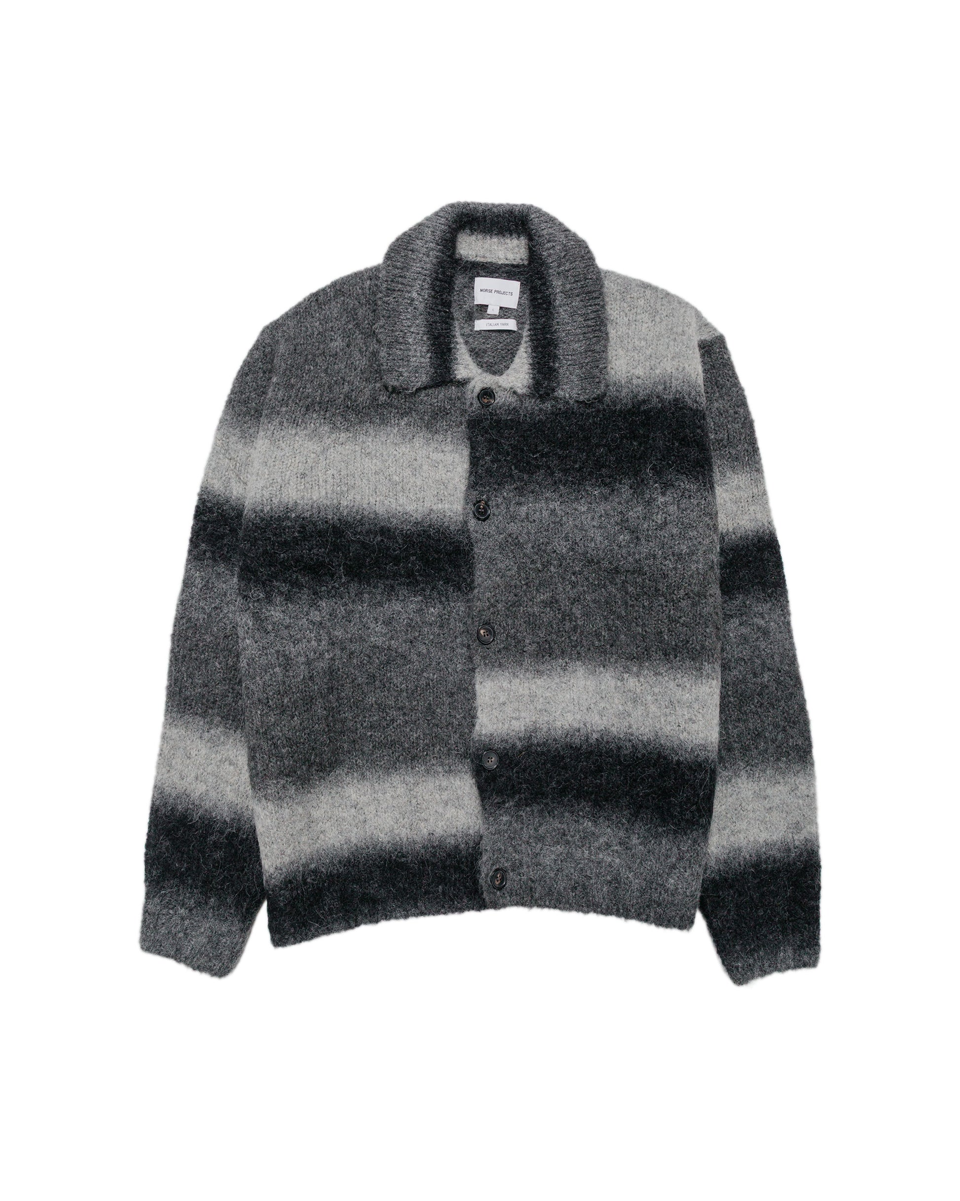 lost & found Norse Projects Norse Projects Erik Gradient Alpaca Wool Jacket Charcoal Melange