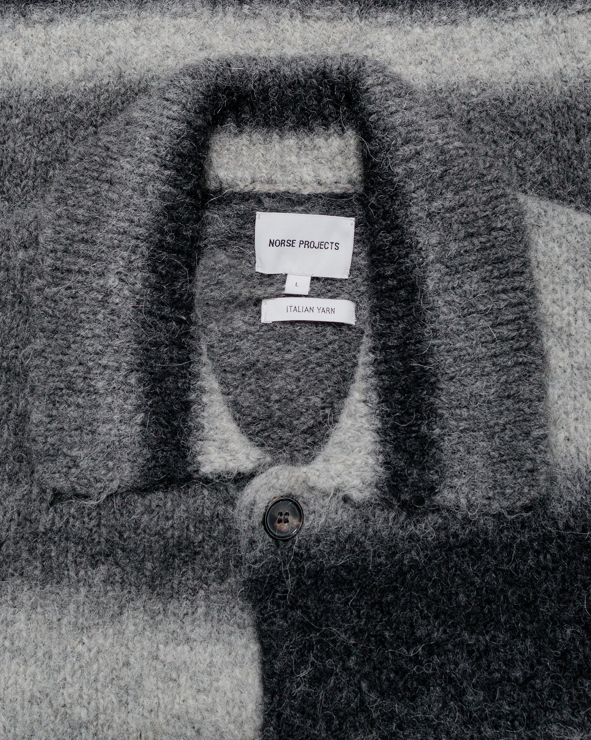lost & found Norse Projects Norse Projects Erik Gradient Alpaca Wool Jacket Charcoal Melange