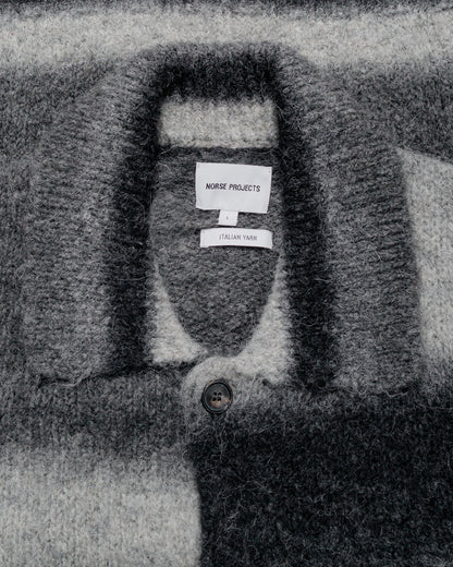 lost & found Norse Projects Norse Projects Erik Gradient Alpaca Wool Jacket Charcoal Melange