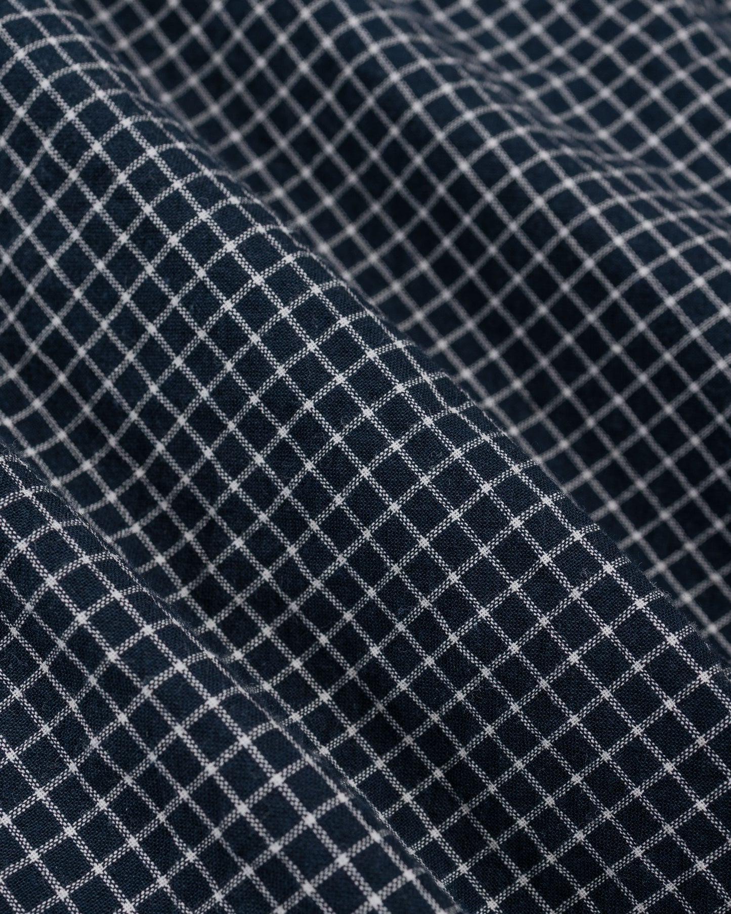 lost & found Norse Projects Norse Projects Espevik Check Oversized Shirt Dark Navy