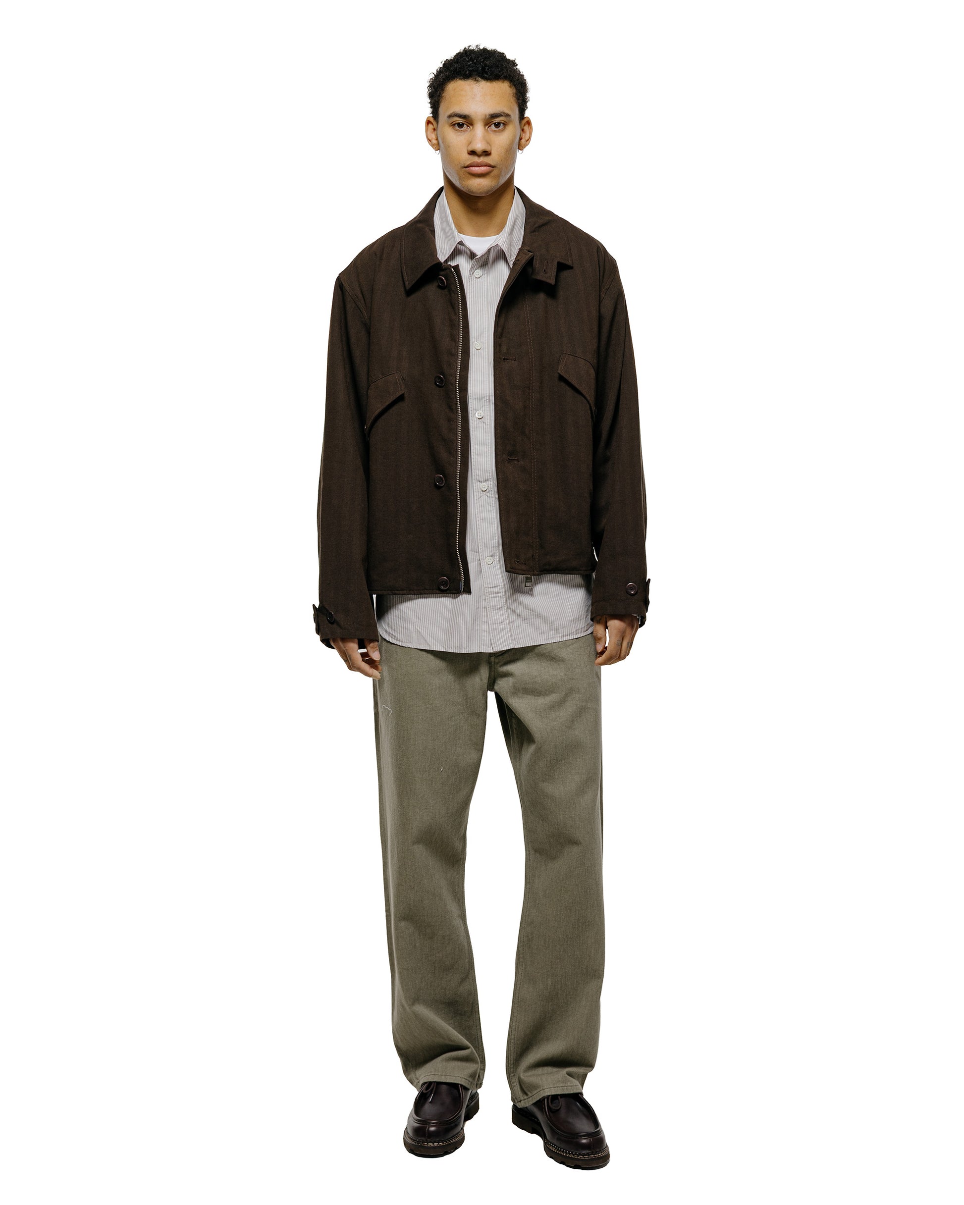 lost & found Norse Projects Norse Projects Espevik Fine Oversize Shirt Walnut