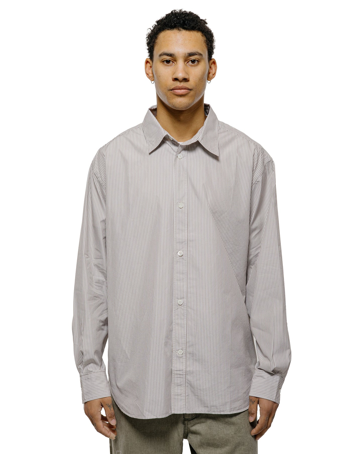 lost & found Norse Projects Norse Projects Espevik Fine Oversize Shirt Walnut