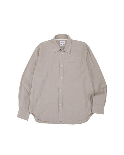 lost & found Norse Projects Norse Projects Espevik Oversize Micro Poplin Check Shirt Oatmeal