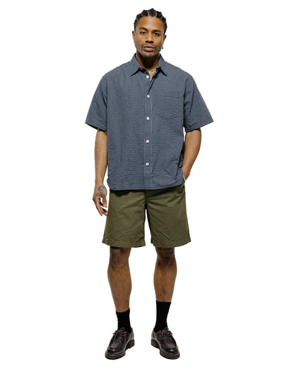 lost & found Norse Projects Norse Projects Espevik Oversized Check SS Shirt Dark Navy Check