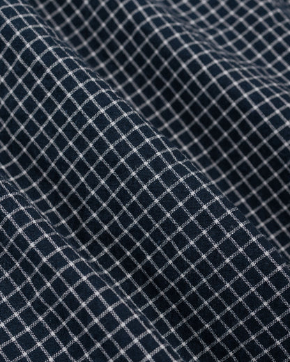 lost & found Norse Projects Norse Projects Espevik Oversized Check SS Shirt Dark Navy Check