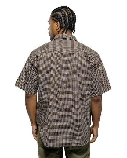 lost & found Norse Projects Norse Projects Espevik Oversized Check SS Shirt Taupe