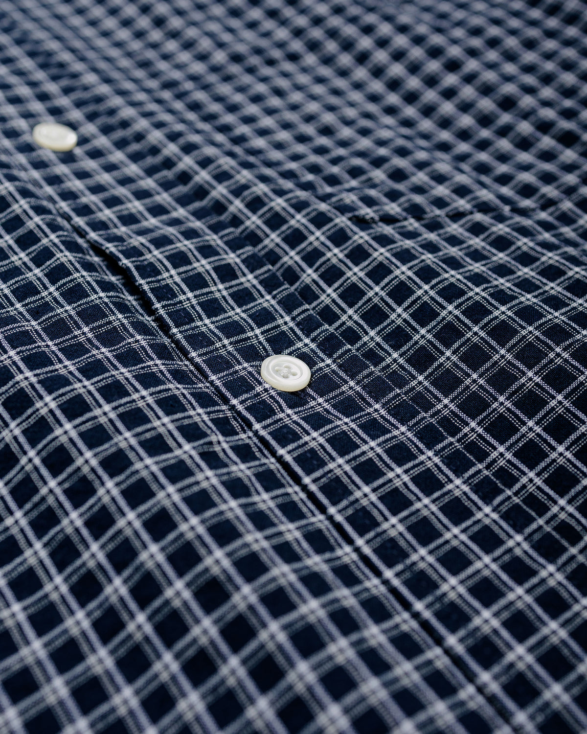 Norse Projects Espevik Oversized Check Shirt Dark Navy Check