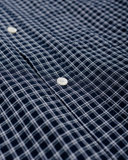 Norse Projects Espevik Oversized Check Shirt Dark Navy Check