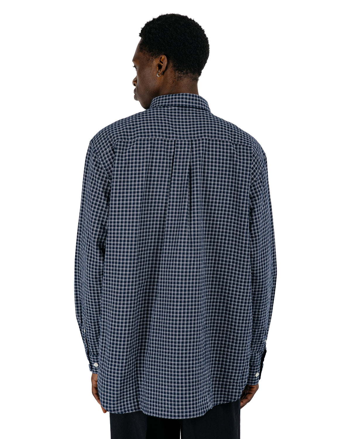 Norse Projects Espevik Oversized Check Shirt Dark Navy Check