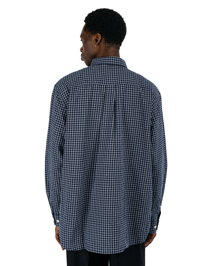 Norse Projects Espevik Oversized Check Shirt Dark Navy Check