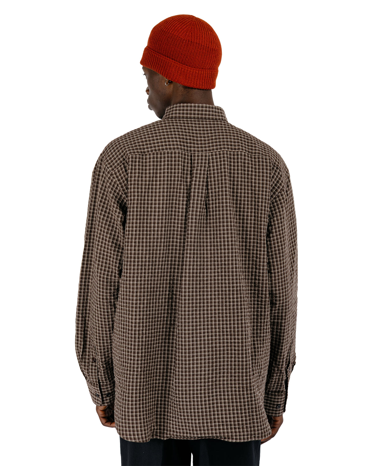 Norse Projects Espevik Oversized Check Shirt Delicioso Brown