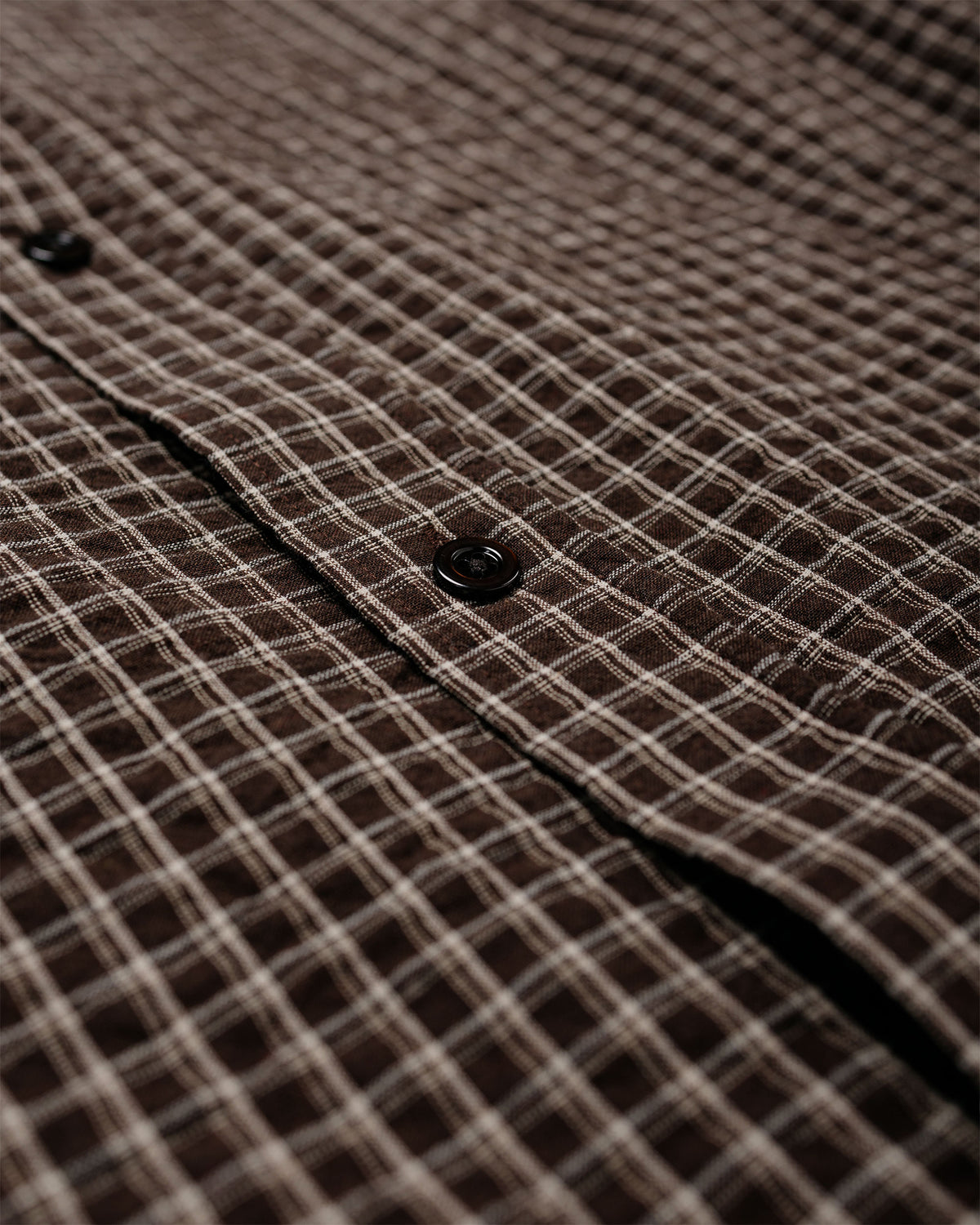 Norse Projects Espevik Oversized Check Shirt Delicioso Brown