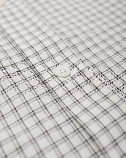 Norse Projects Espevik Oversized Check Shirt Natural Ecru