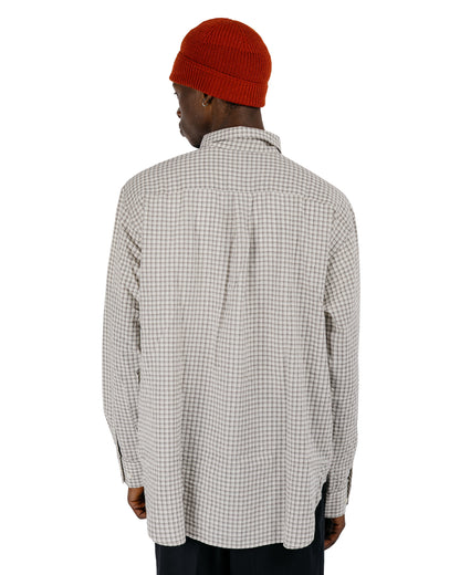 Norse Projects Espevik Oversized Check Shirt Natural Ecru