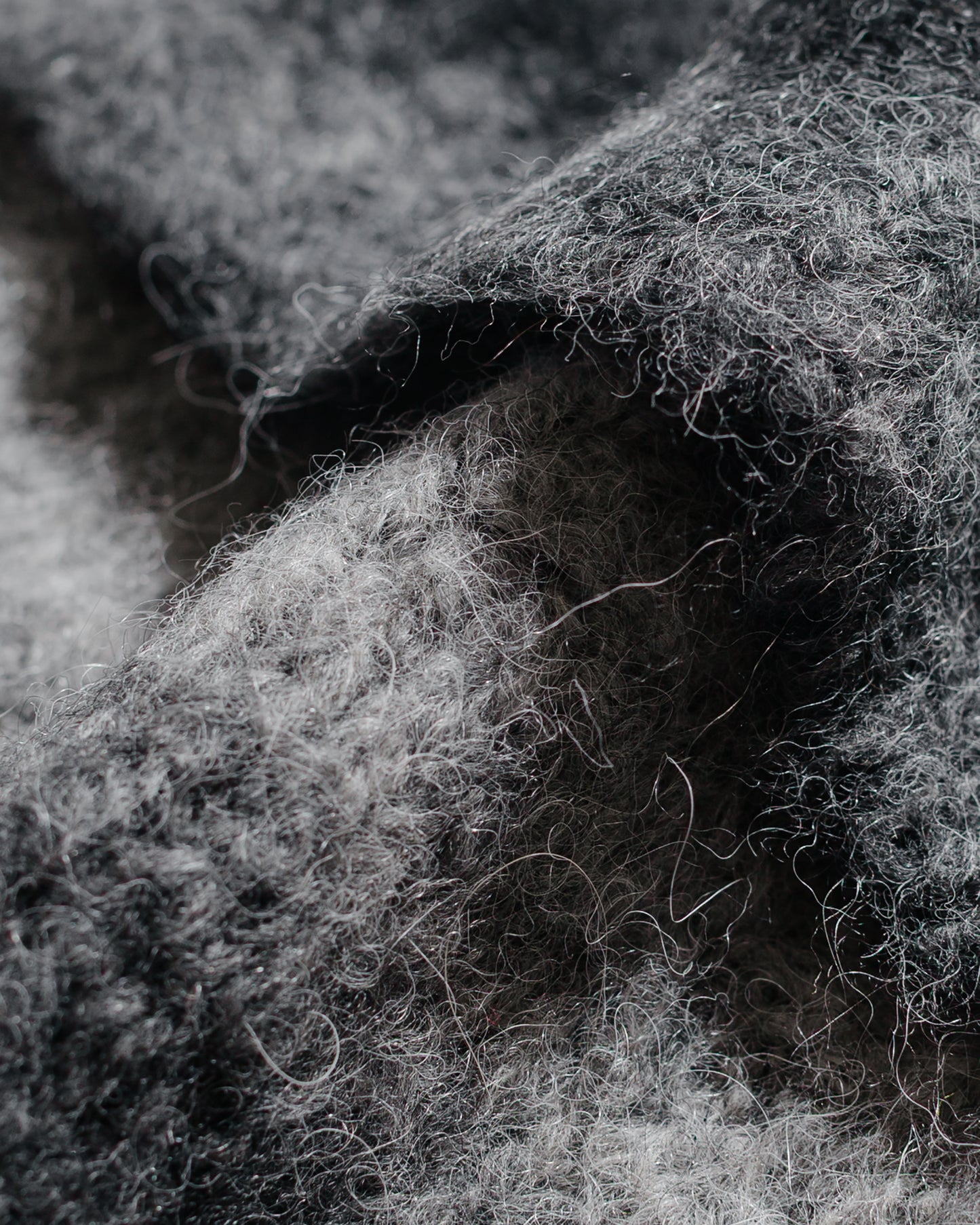 lost & found Norse Projects Norse Projects Gradient Alpaca Beanie Charcoal Melange