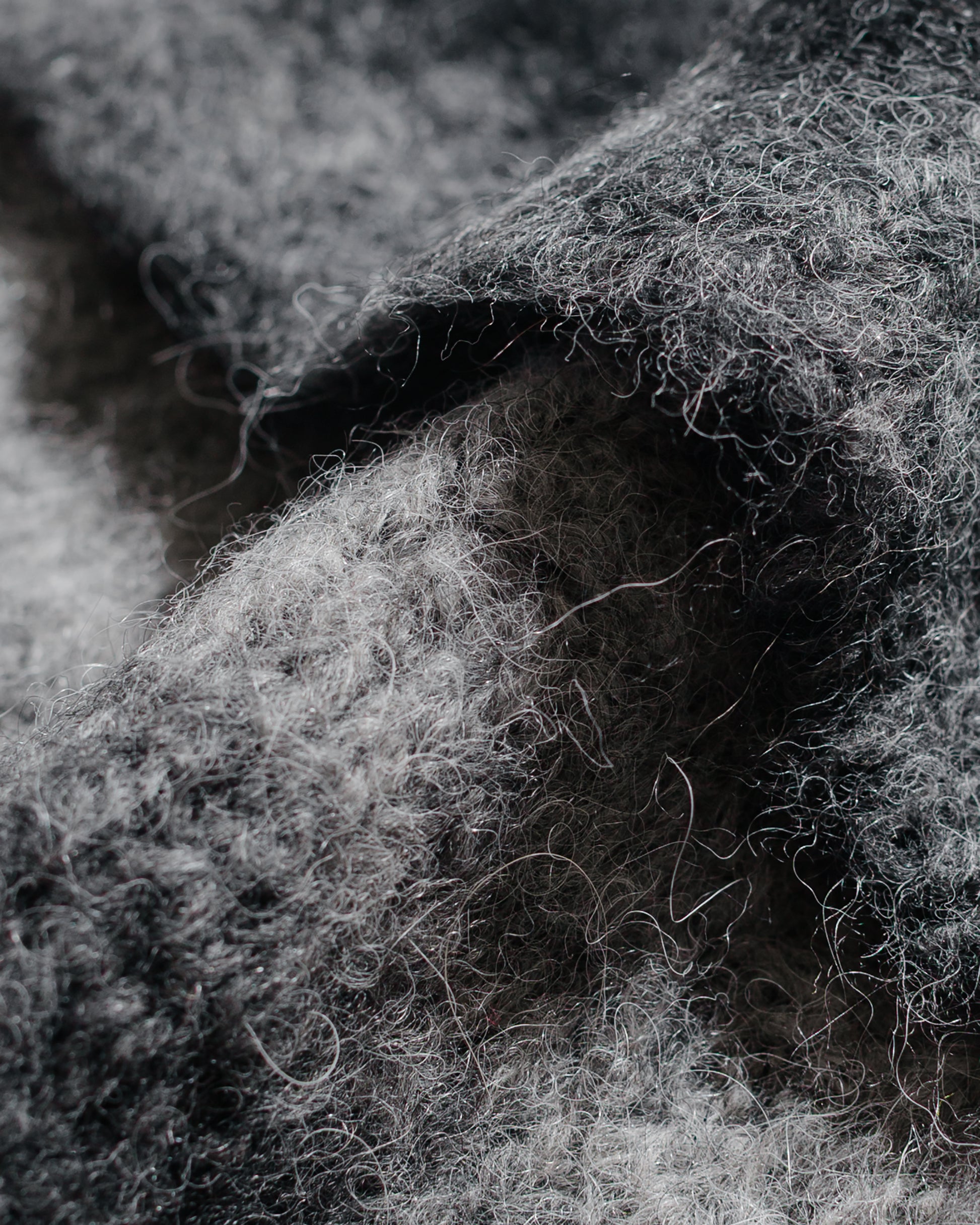 lost & found Norse Projects Norse Projects Gradient Alpaca Beanie Charcoal Melange