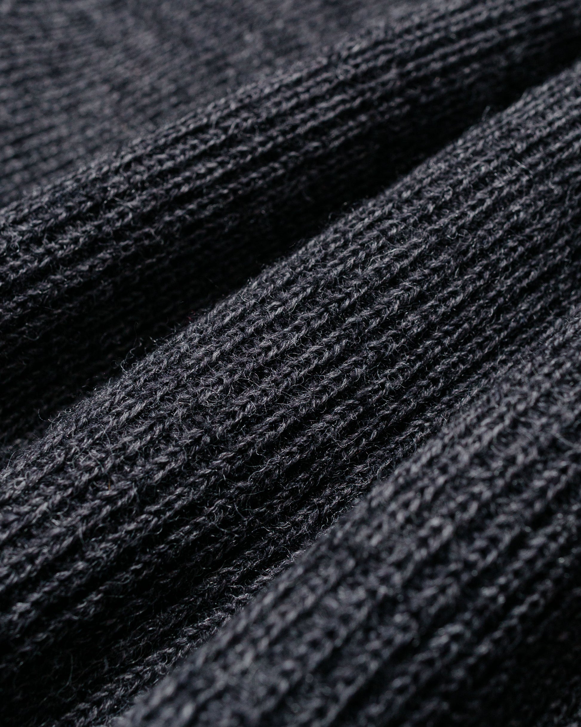 lost & found Norse Projects Norse Projects Hagen Wool Cotton Rib Full Zip Jacket Dark Grey Melange