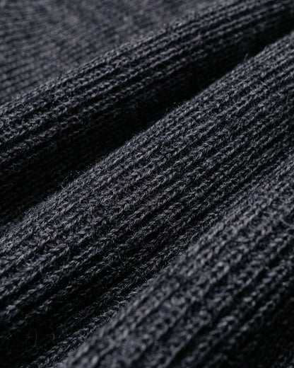 lost & found Norse Projects Norse Projects Hagen Wool Cotton Rib Full Zip Jacket Dark Grey Melange