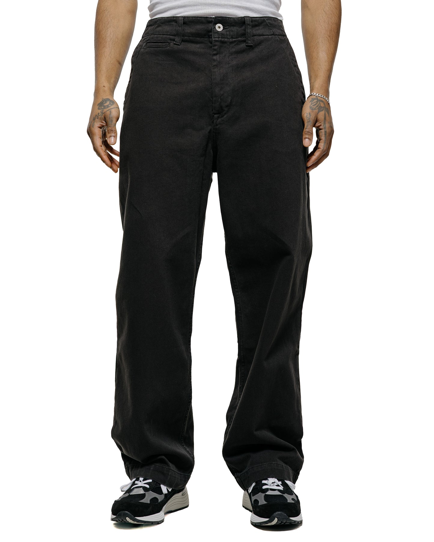 lost & found Norse Projects Norse Projects Hengifoss High Waist Heavy Twill Trouser Black