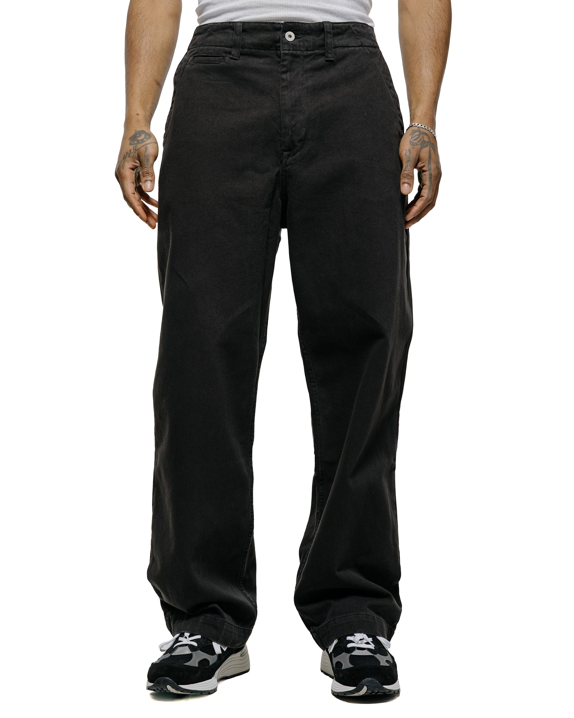 lost & found Norse Projects Norse Projects Hengifoss High Waist Heavy Twill Trouser Black
