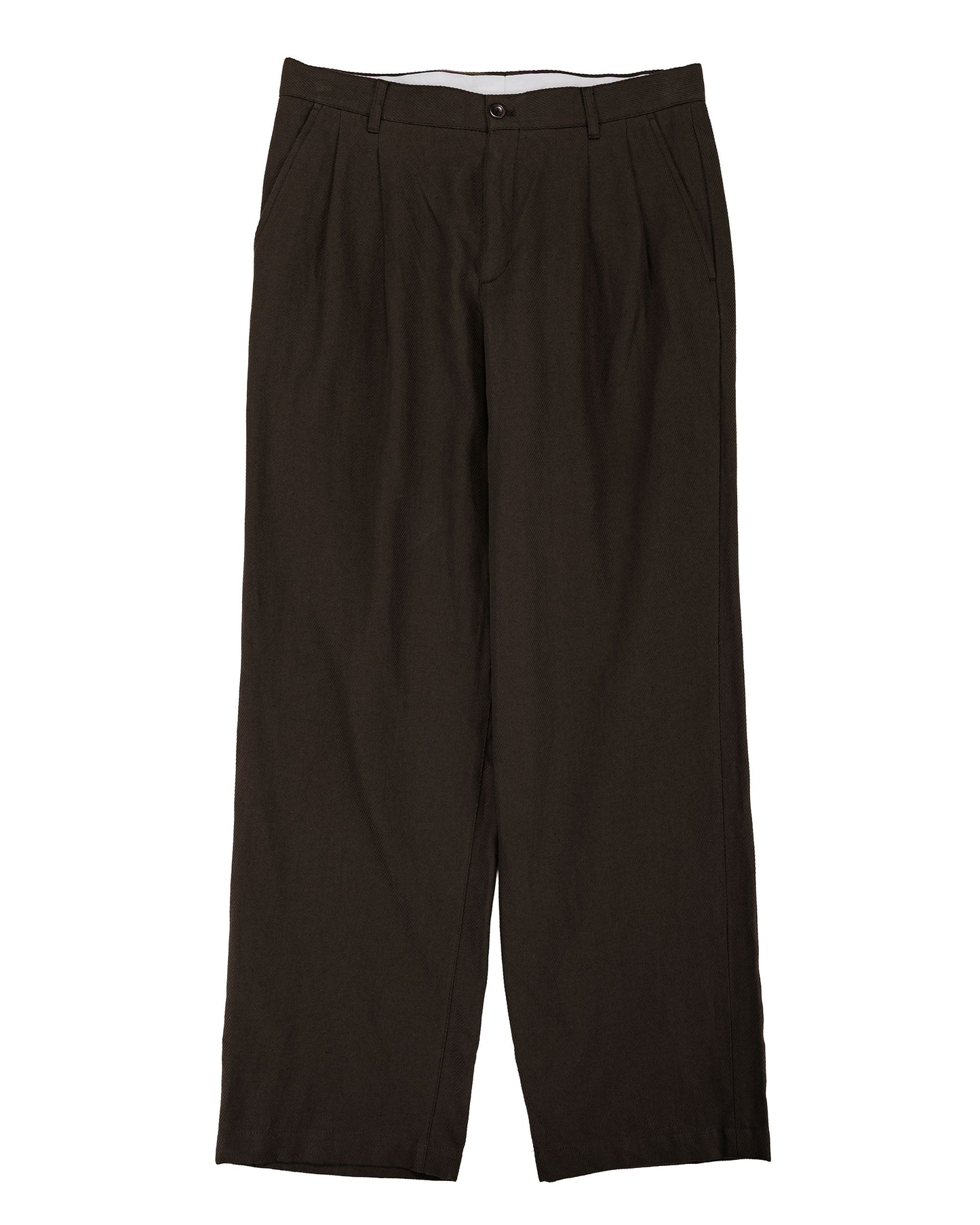 lost & found Norse Projects Norse Projects Hestur Relaxed Cotton Linen Twill  Pleated Trouser Delicioso Brown