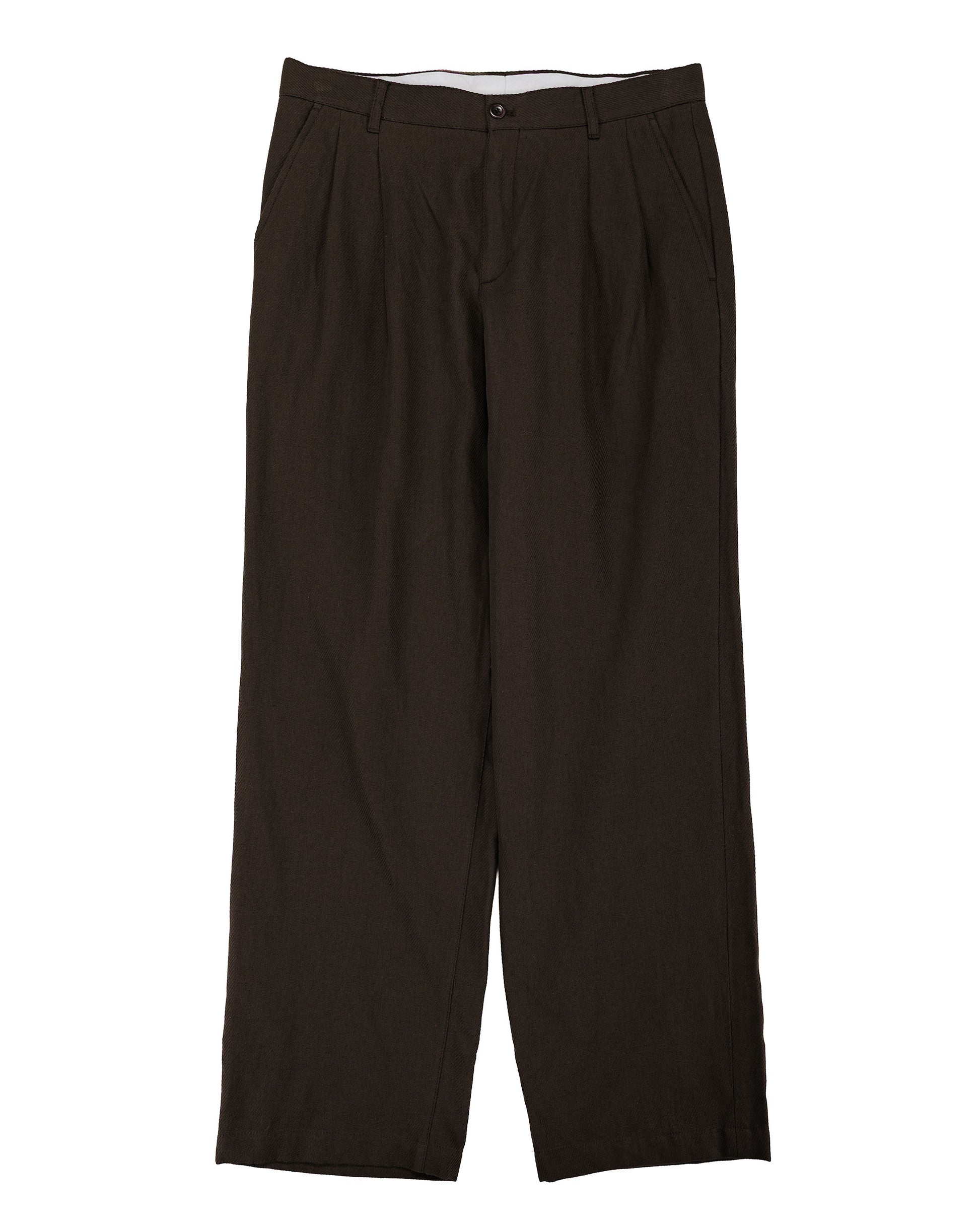 lost & found Norse Projects Norse Projects Hestur Relaxed Cotton Linen Twill  Pleated Trouser Delicioso Brown