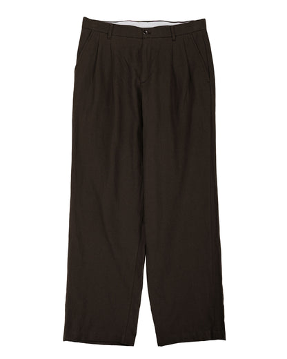 lost & found Norse Projects Norse Projects Hestur Relaxed Cotton Linen Twill  Pleated Trouser Delicioso Brown