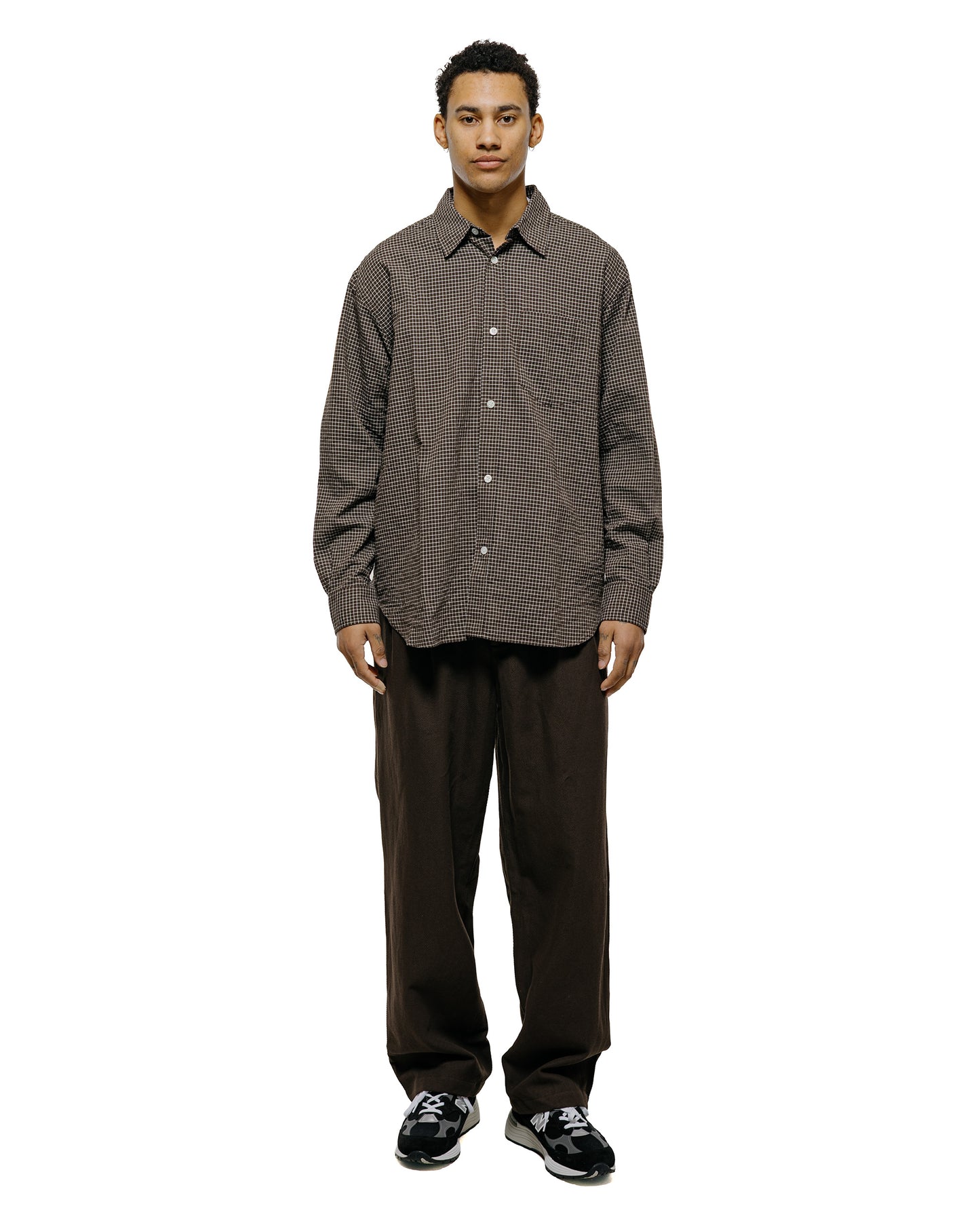 lost & found Norse Projects Norse Projects Hestur Relaxed Cotton Linen Twill  Pleated Trouser Delicioso Brown