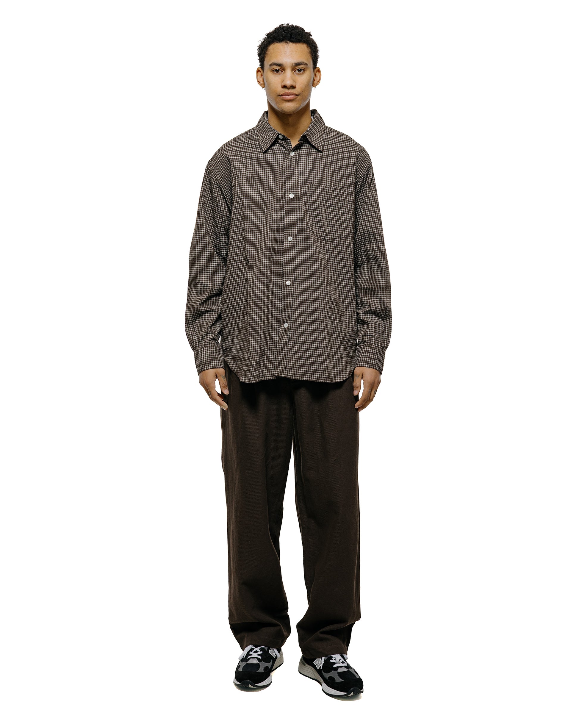 lost & found Norse Projects Norse Projects Hestur Relaxed Cotton Linen Twill  Pleated Trouser Delicioso Brown