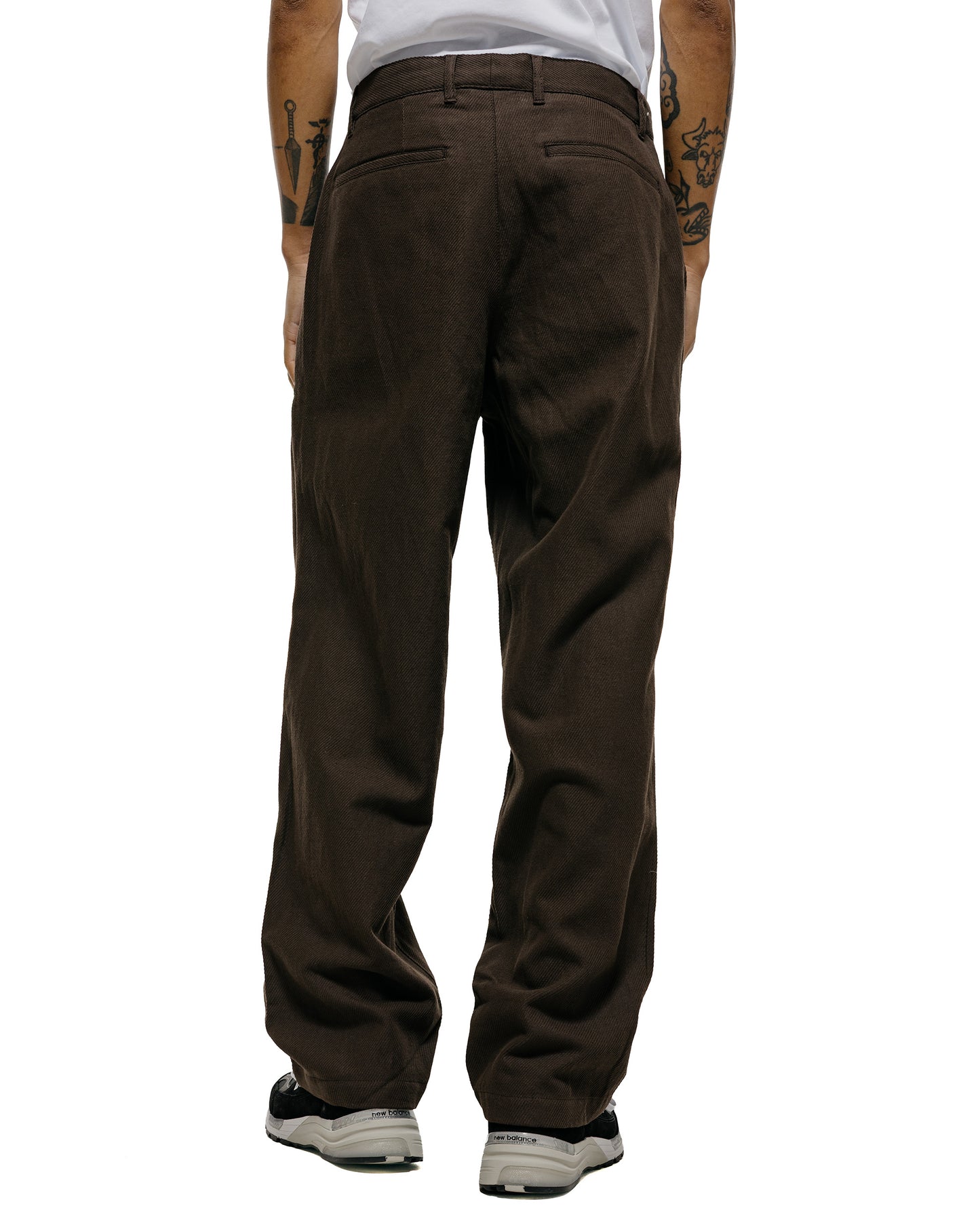 lost & found Norse Projects Norse Projects Hestur Relaxed Cotton Linen Twill  Pleated Trouser Delicioso Brown