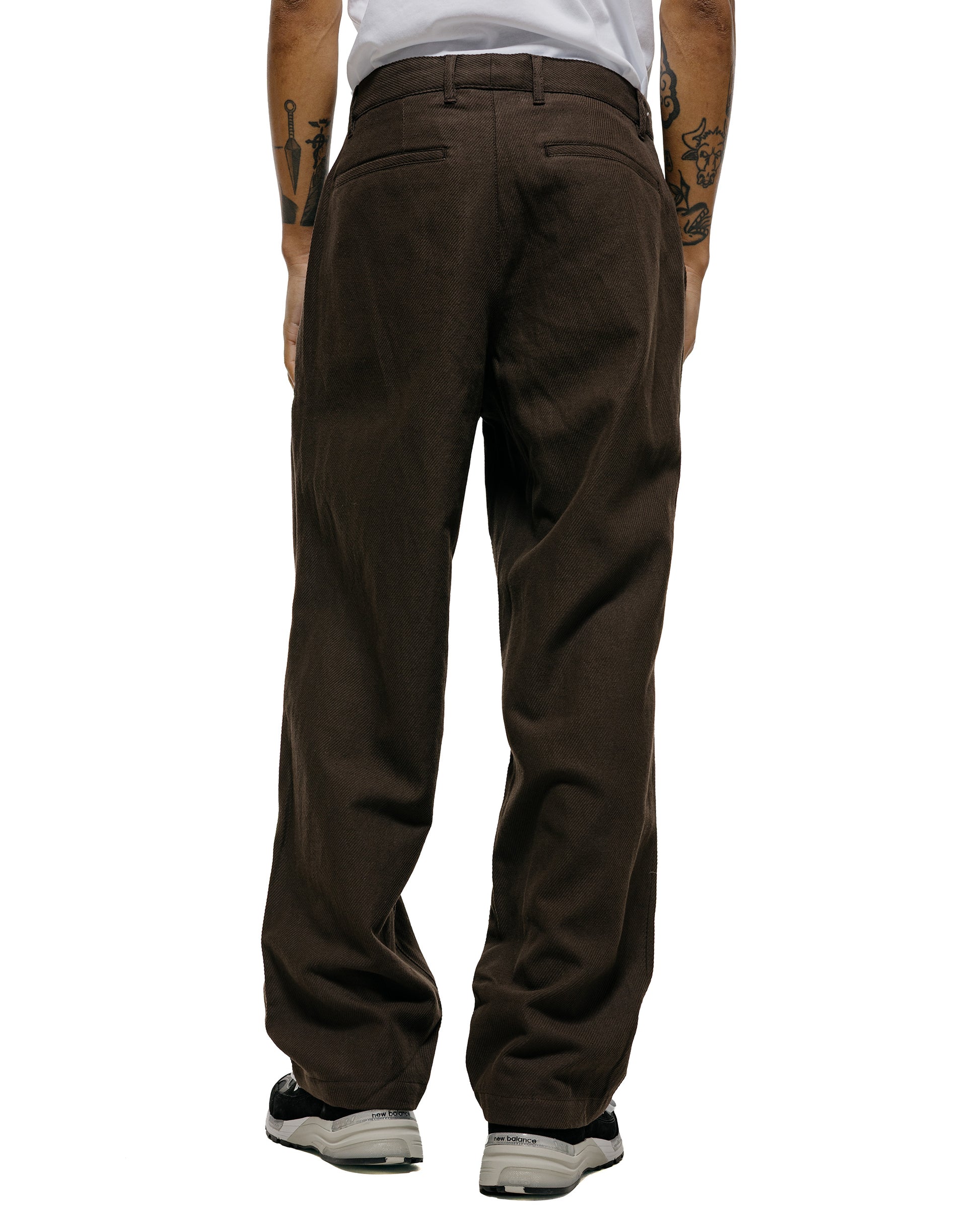 lost & found Norse Projects Norse Projects Hestur Relaxed Cotton Linen Twill  Pleated Trouser Delicioso Brown