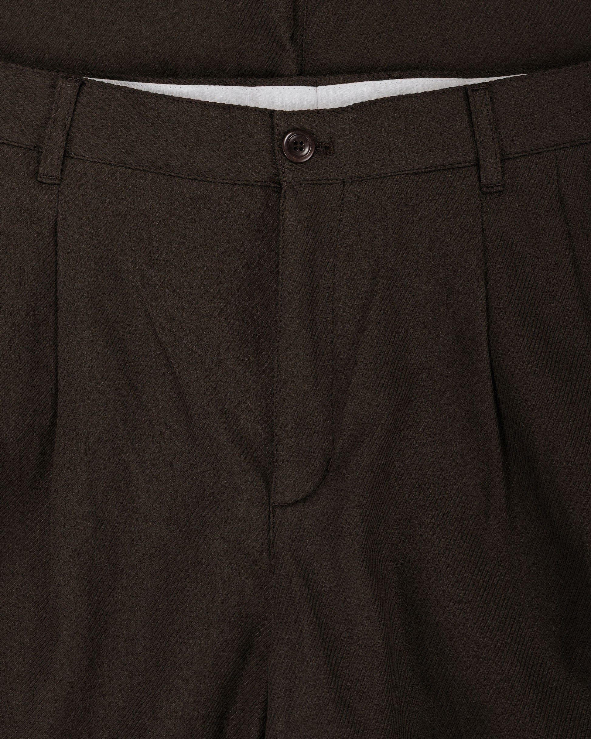 lost & found Norse Projects Norse Projects Hestur Relaxed Cotton Linen Twill  Pleated Trouser Delicioso Brown