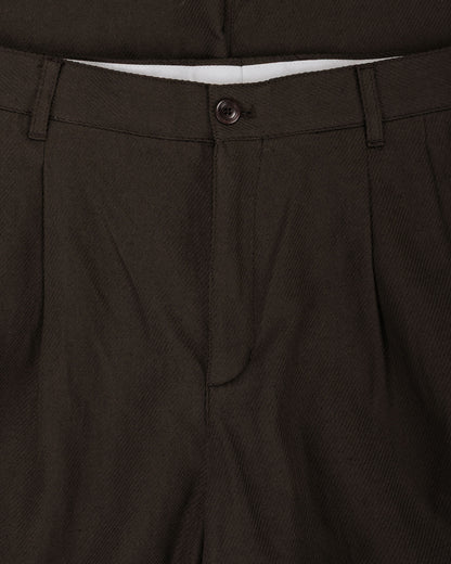 lost & found Norse Projects Norse Projects Hestur Relaxed Cotton Linen Twill  Pleated Trouser Delicioso Brown