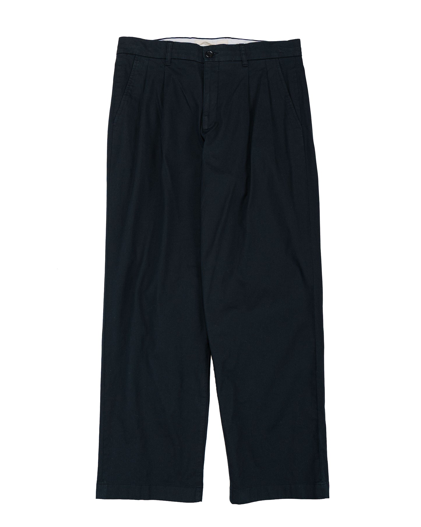 lost & found Norse Projects Norse Projects Hestur Relaxed Twill Pleated Trouser Black