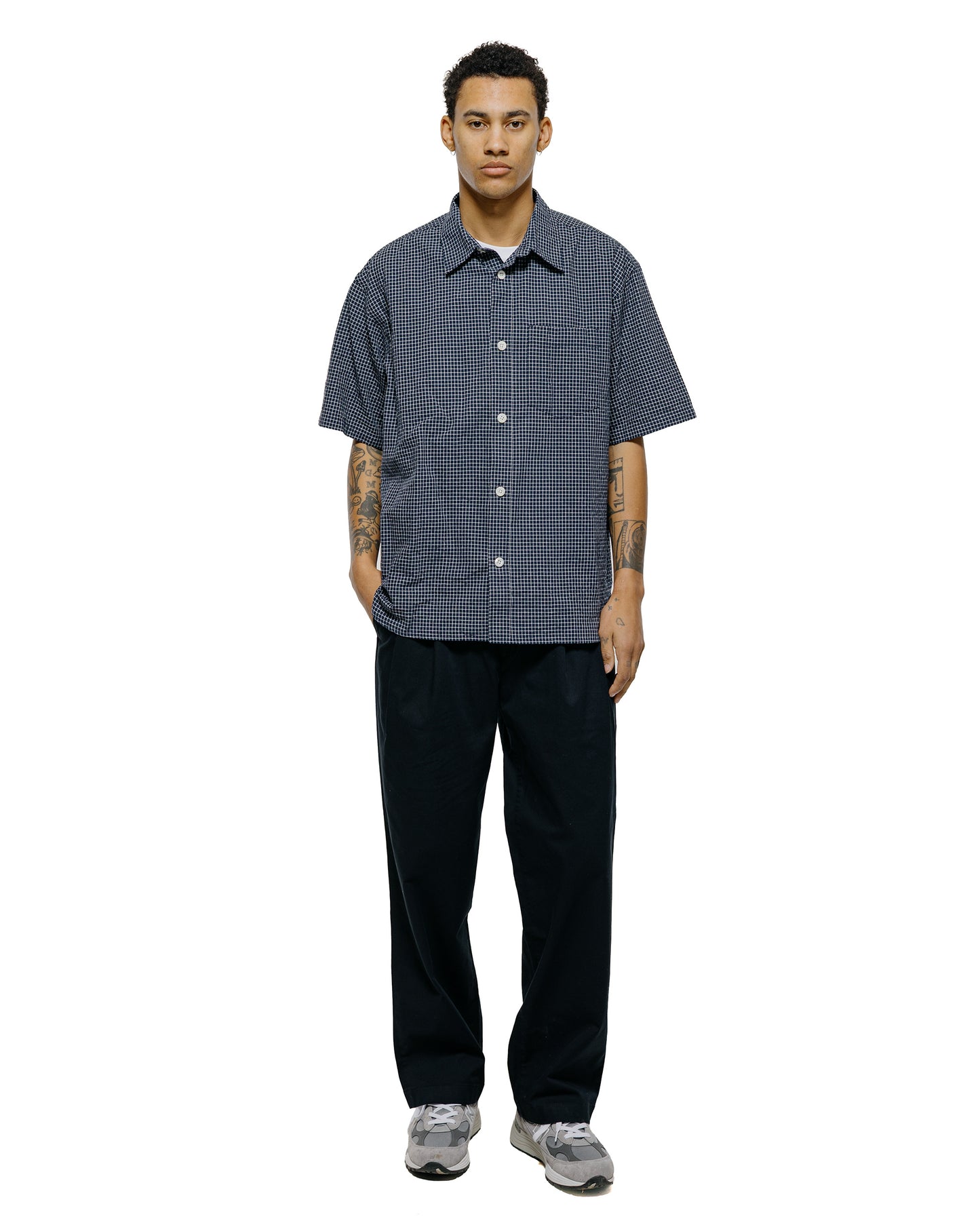 lost & found Norse Projects Norse Projects Hestur Relaxed Twill Pleated Trouser Black