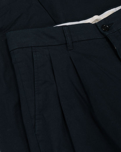 lost & found Norse Projects Norse Projects Hestur Relaxed Twill Pleated Trouser Black