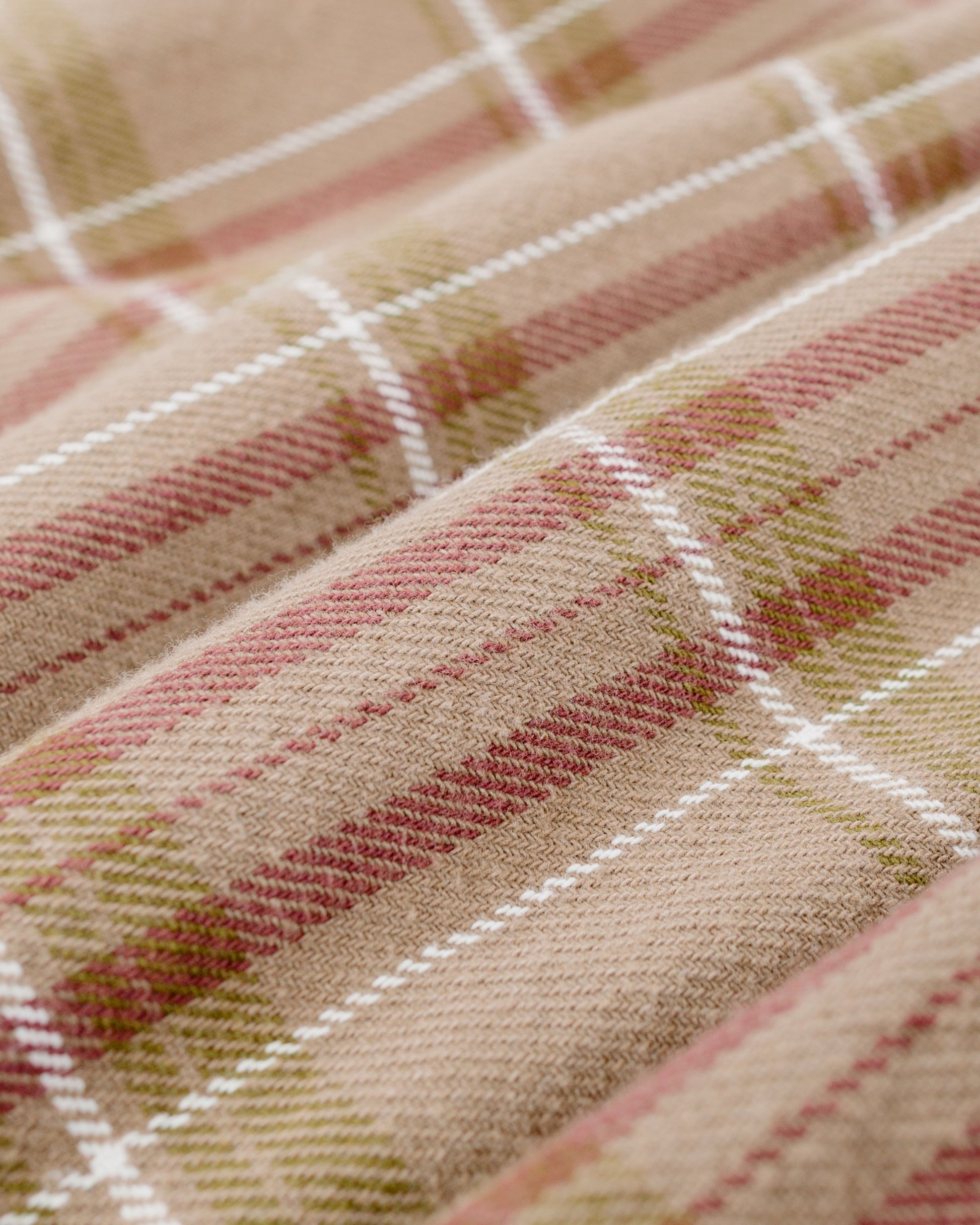 lost & found Norse Projects Norse Projects Hjalmer Heavy Twill Check Overshirt Walnut