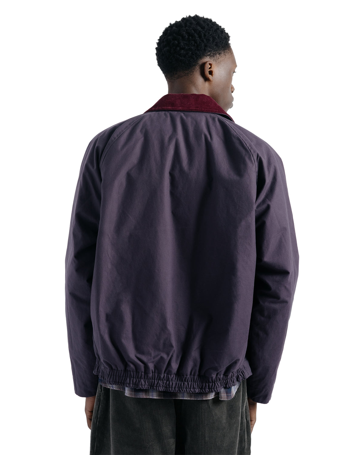 Norse Projects Holmen Wax Raglan Insulated Jacket Darkest Purple