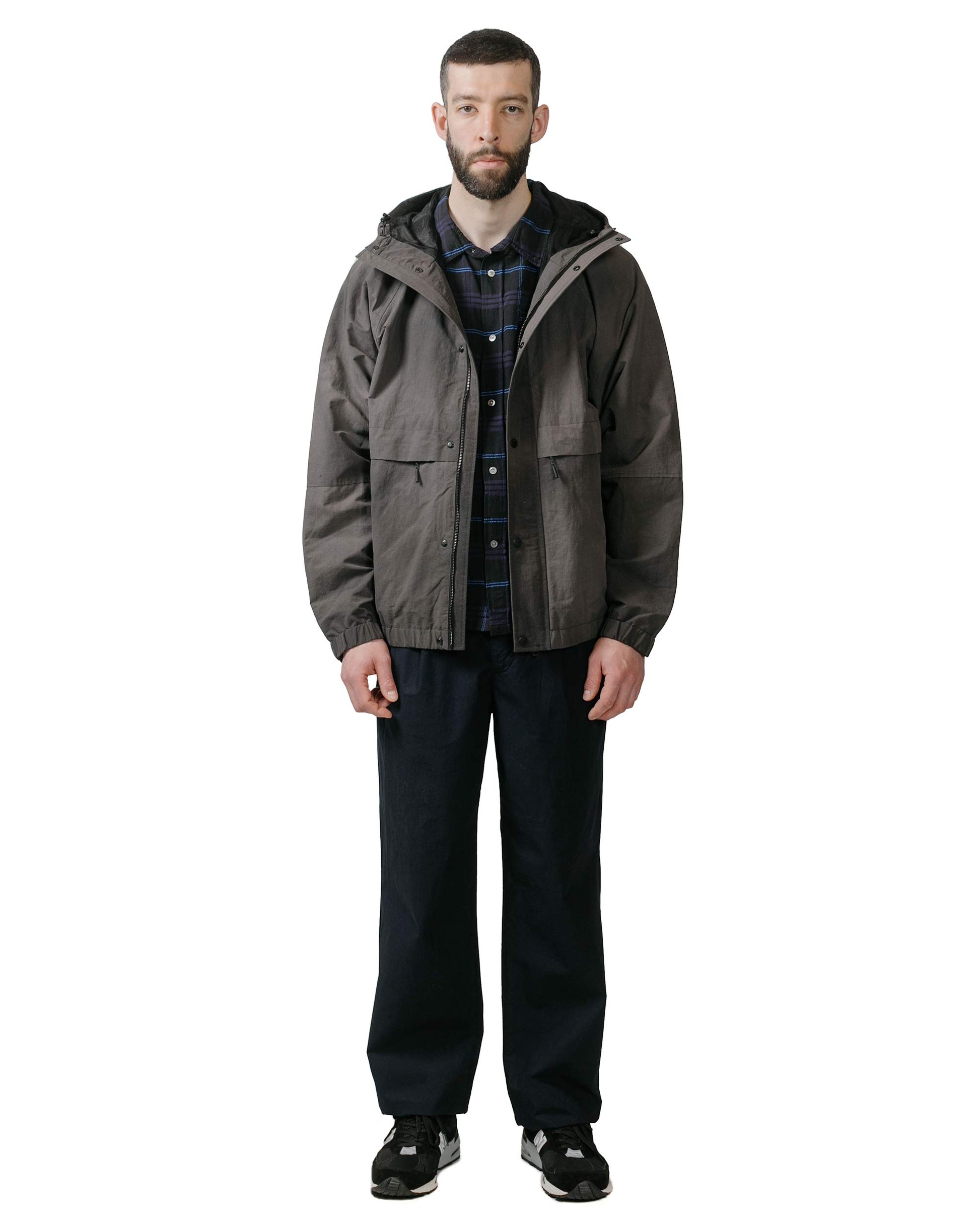 lost & found Norse Projects Norse Projects Ivan Relaxed Textured Check SS Shirt Dark Navy