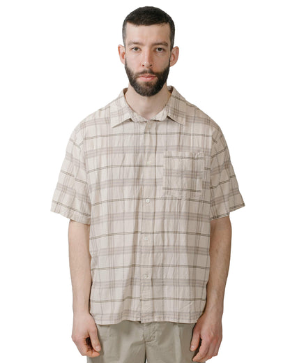 lost & found Norse Projects Norse Projects Ivan Relaxed Textured Check SS Shirt Oatmeal
