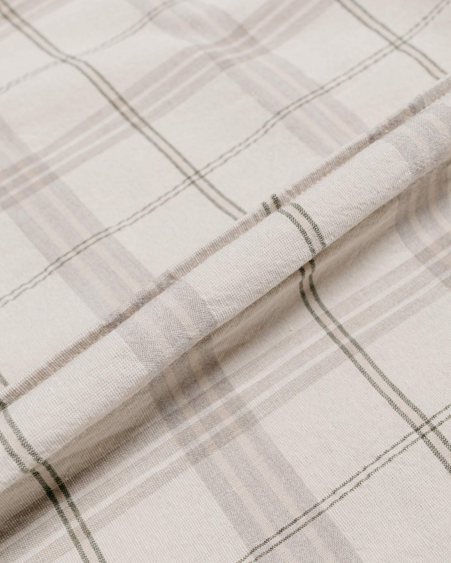 lost & found Norse Projects Norse Projects Ivan Relaxed Textured Check SS Shirt Oatmeal