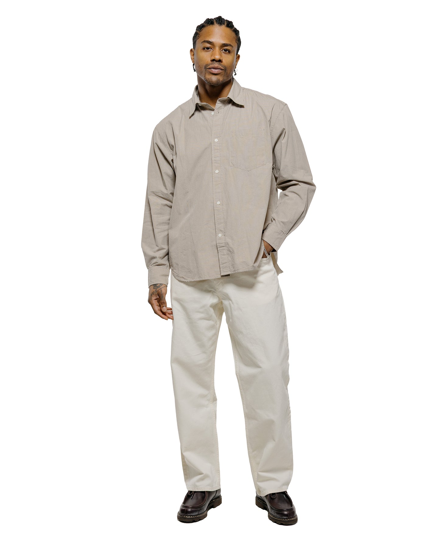 lost & found Norse Projects Norse Projects Korshavn Relaxed 5 Pocket Heavy Twill Natural Ecru