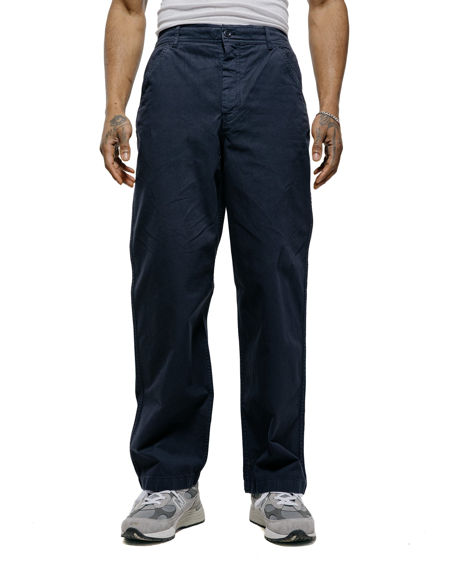 lost & found Norse Projects Norse Projects Kvitfjell Relaxed Cotton Twill Pant Dark Navy
