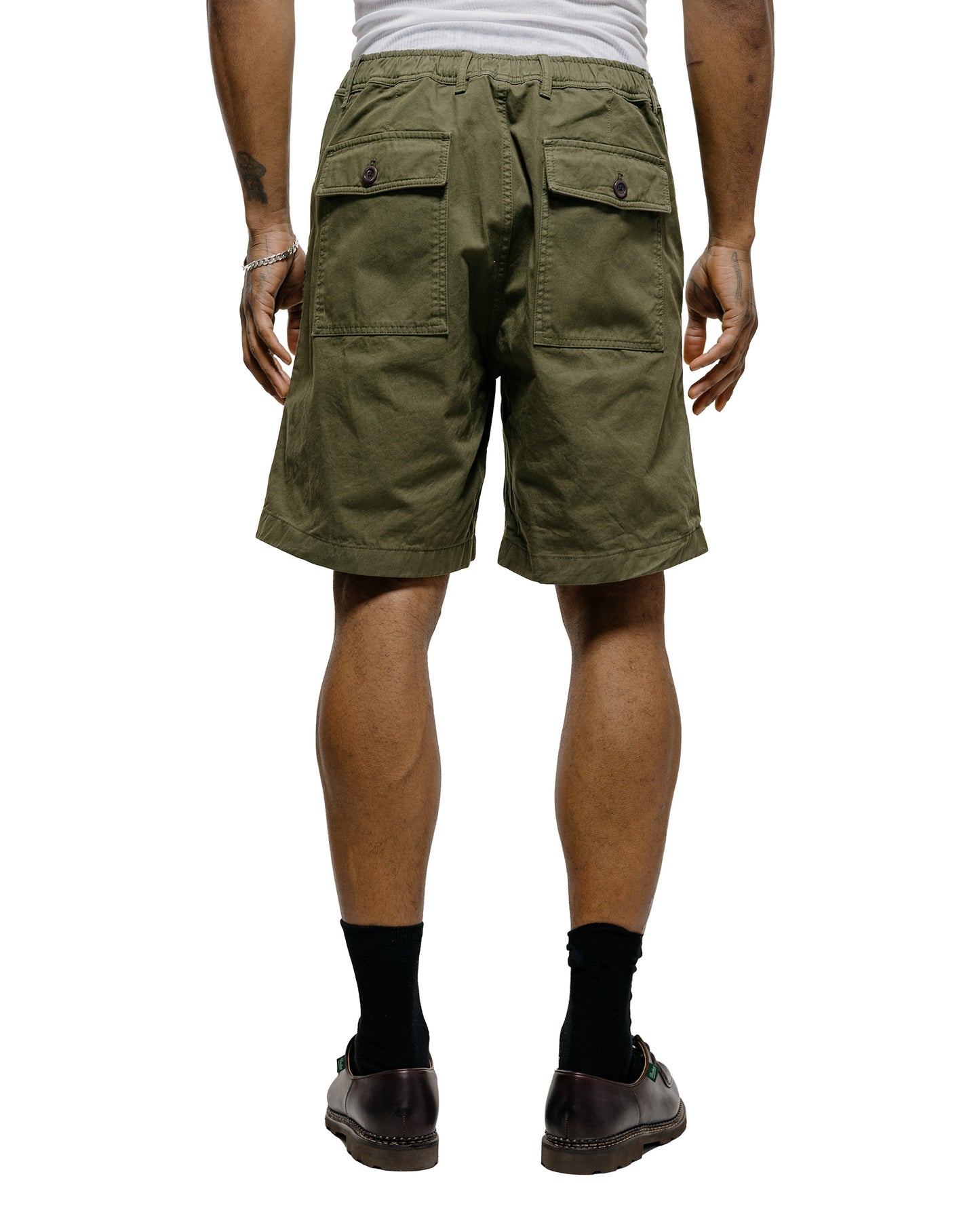 lost & found Norse Projects Norse Projects Kvitfjell Relaxed Cotton Twill Short Olive Night