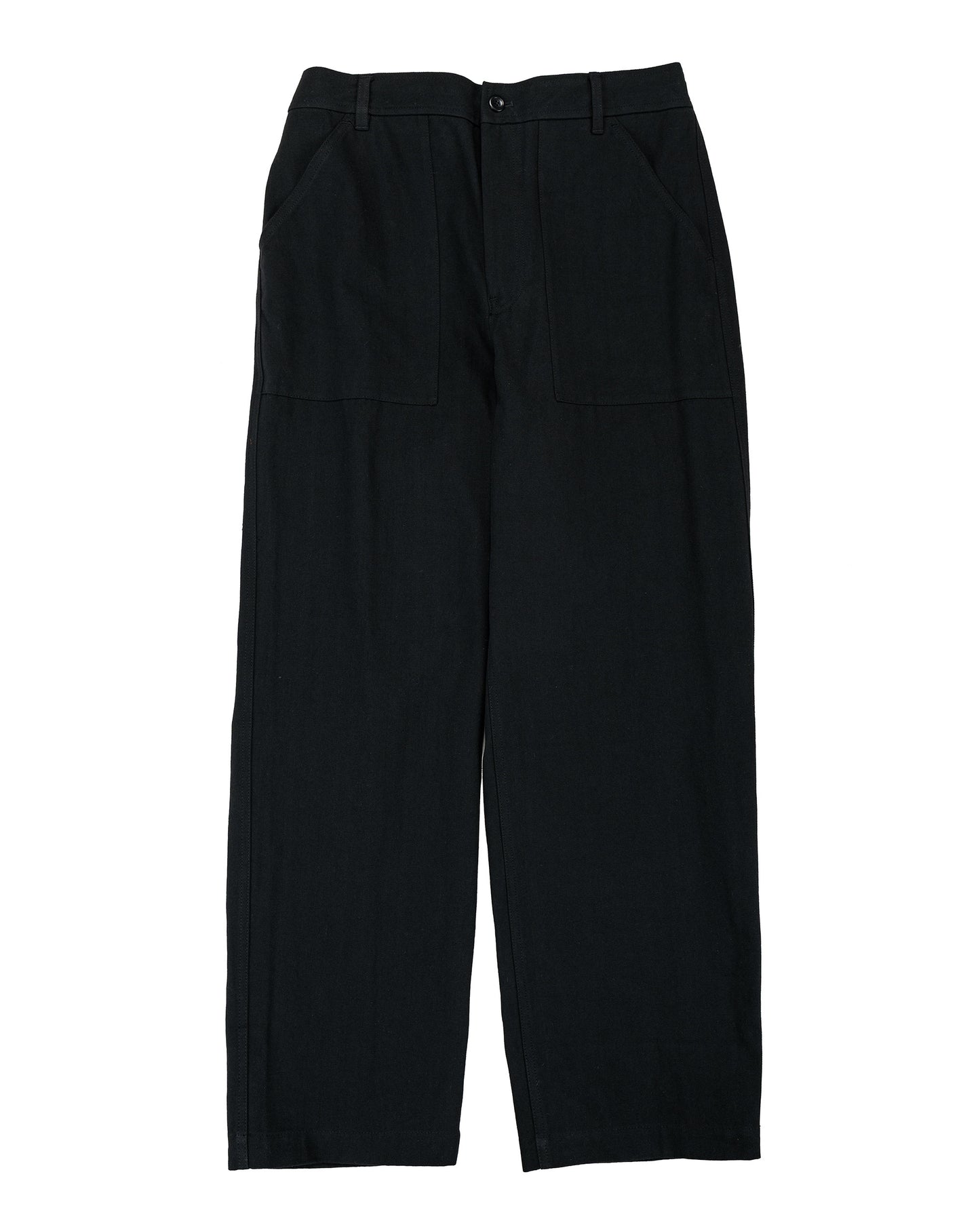 lost & found Norse Projects Norse Projects Kvitfjell Relaxed Cotton Wool Herringbone Pant Black