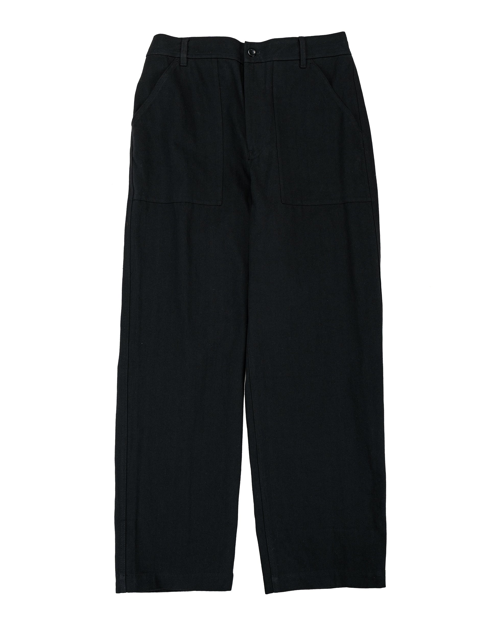 lost & found Norse Projects Norse Projects Kvitfjell Relaxed Cotton Wool Herringbone Pant Black