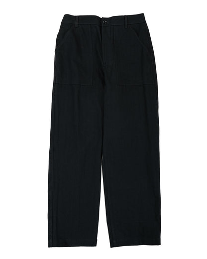 lost & found Norse Projects Norse Projects Kvitfjell Relaxed Cotton Wool Herringbone Pant Black