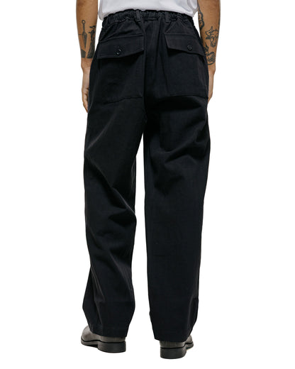 lost & found Norse Projects Norse Projects Kvitfjell Relaxed Cotton Wool Herringbone Pant Black