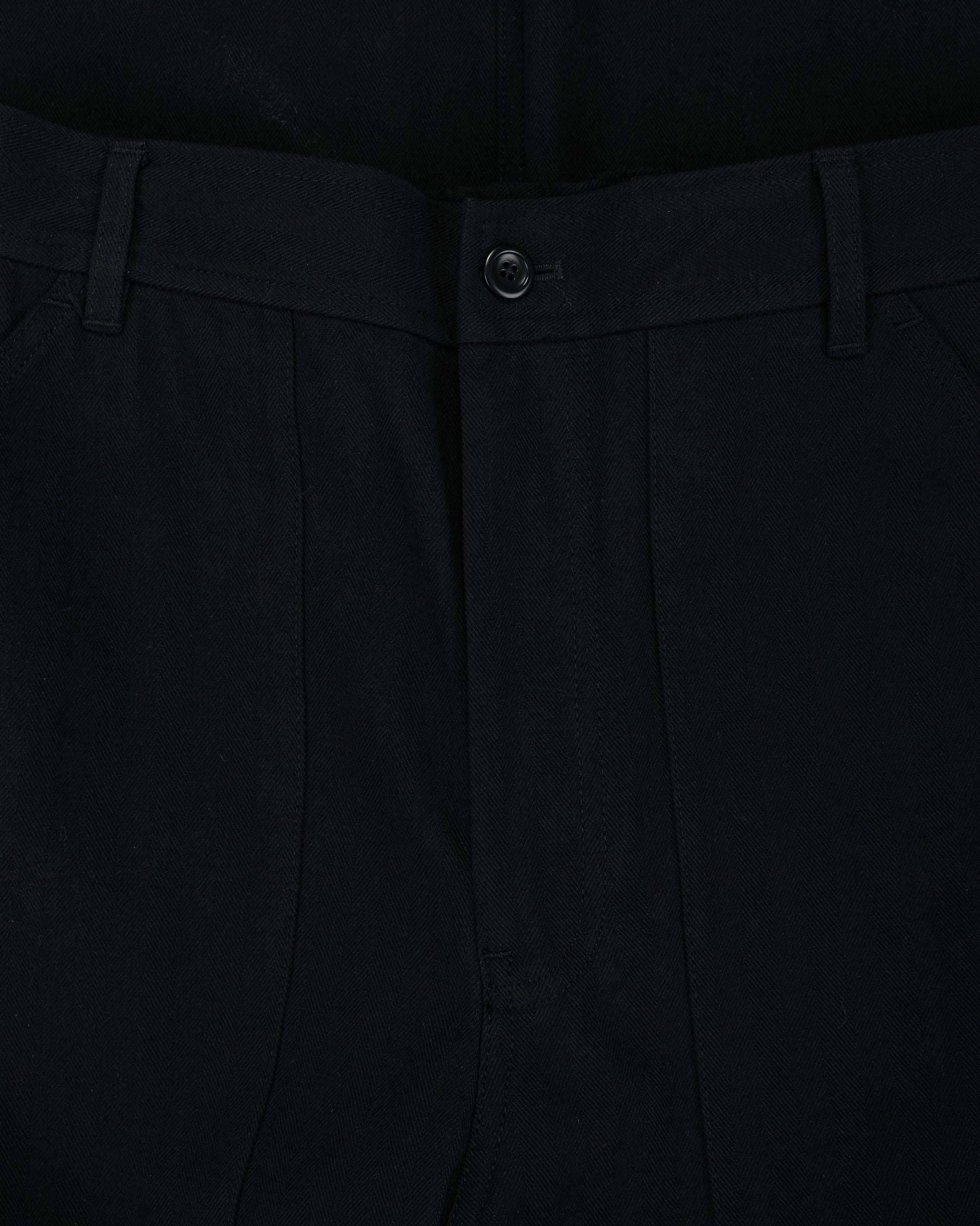 lost & found Norse Projects Norse Projects Kvitfjell Relaxed Cotton Wool Herringbone Pant Black